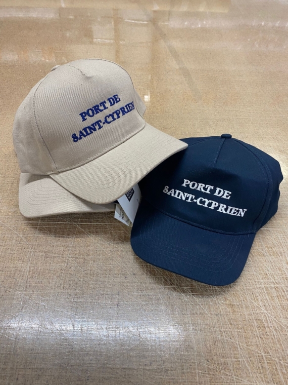 Broderie sur casquette pour la Capitainerie de Saint-Cyprien